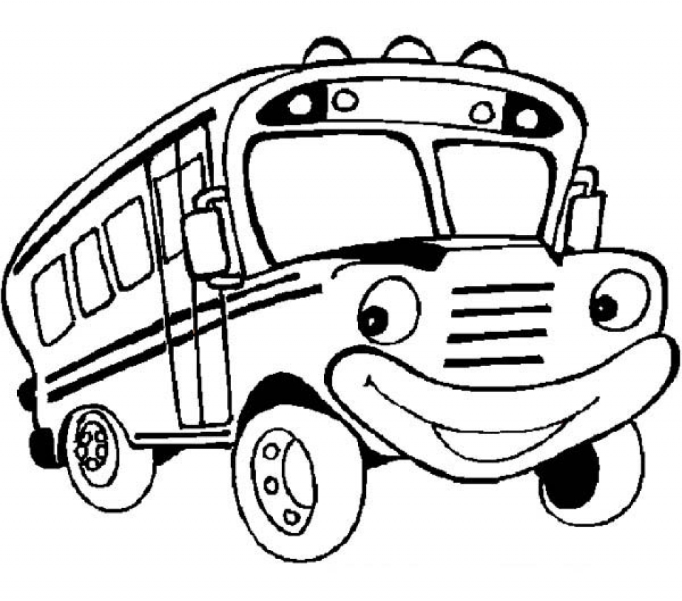 Tranh tô màu xe ô tô bus 15 « in hình này